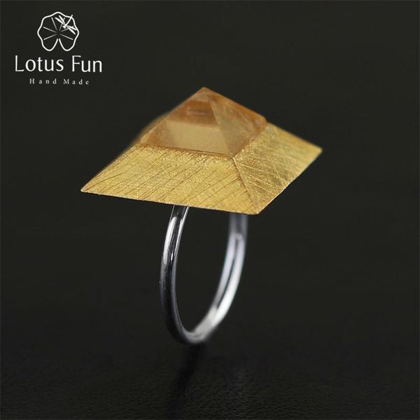 cluster rings lotus fun real 925 sterling silver natural crystal handmade original designer fine jewelry mysterious pyramid female, Golden;silver
cluster rings lotus fun real 925 sterling silver natural crystal handmade original designer fine jewelry mysterious pyramid female, Golden;silver