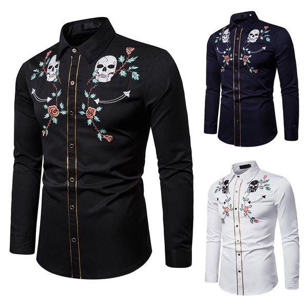 men's casual shirts 2021 spring and autumn fashion embroidered shirt american western style flower embroidery long-sleeved s-xxl, White;black
men's casual shirts 2021 spring and autumn fashion embroidered shirt american western style flower embroidery long-sleeved s-xxl, White;black