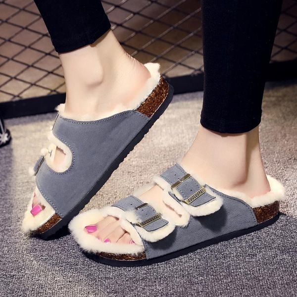 slippers 8 color couple autumn and winter cork women's warm flat with wool casual non slip heel flip flops, Black
slippers 8 color couple autumn and winter cork women's warm flat with wool casual non slip heel flip flops, Black