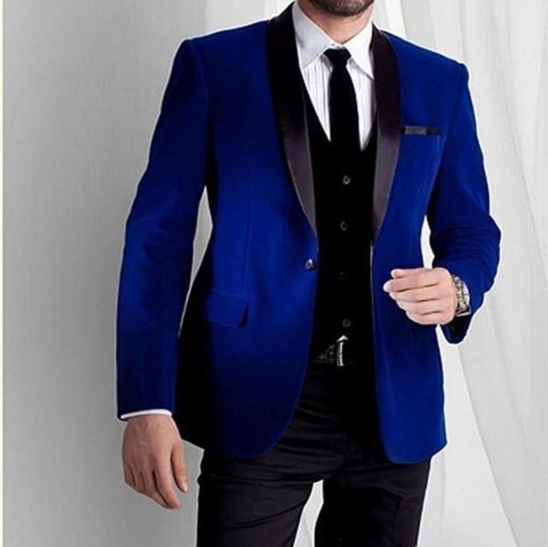 fashion royal blue velvet men wedding suits shawl lapel groom tuxedos custom made mens for prom party men's & blazers, White;black
fashion royal blue velvet men wedding suits shawl lapel groom tuxedos custom made mens for prom party men's & blazers, White;black