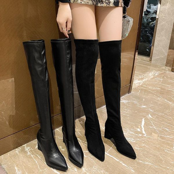 boots pointy boot women's rubber shoes rain boots-women winter footwear thigh high heels clogs platform pointe autumn, Black
boots pointy boot women's rubber shoes rain boots-women winter footwear thigh high heels clogs platform pointe autumn, Black