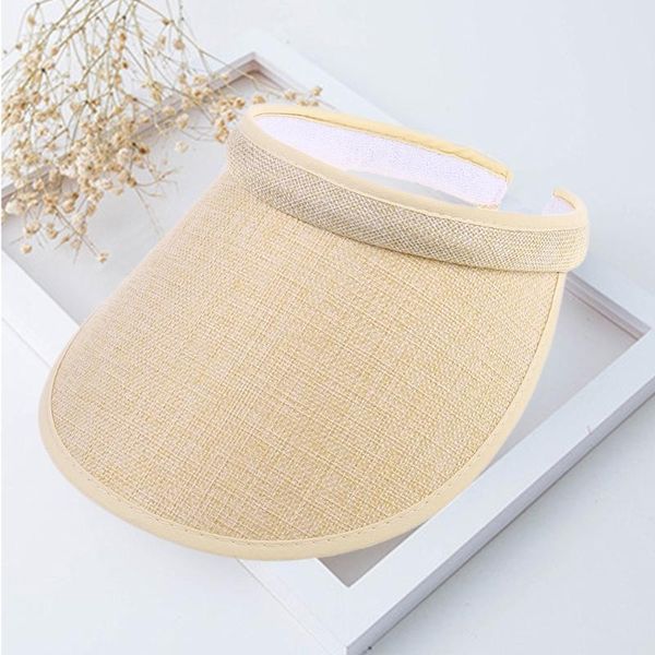 caps & hats women ladies summer weave straw empty beach cap clip-on solid color large wide brim uv protection breathable sun visor, Yellow
caps & hats women ladies summer weave straw empty beach cap clip-on solid color large wide brim uv protection breathable sun visor, Yellow