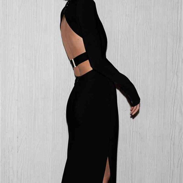 dress green black long sleeve backless open fork rayon bandage homecoming party dress, Black;gray
dress green black long sleeve backless open fork rayon bandage homecoming party dress, Black;gray