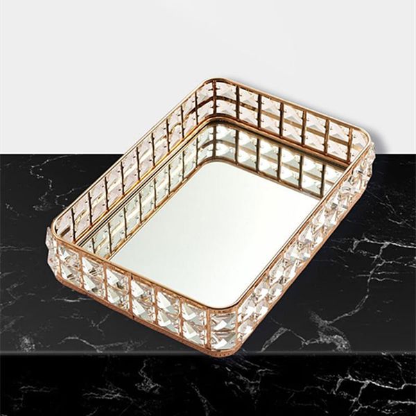 1pc vintage crystal glass mirror storage tray deskdecorative dessert fruit jewelry display plate boxes & bins
1pc vintage crystal glass mirror storage tray deskdecorative dessert fruit jewelry display plate boxes & bins