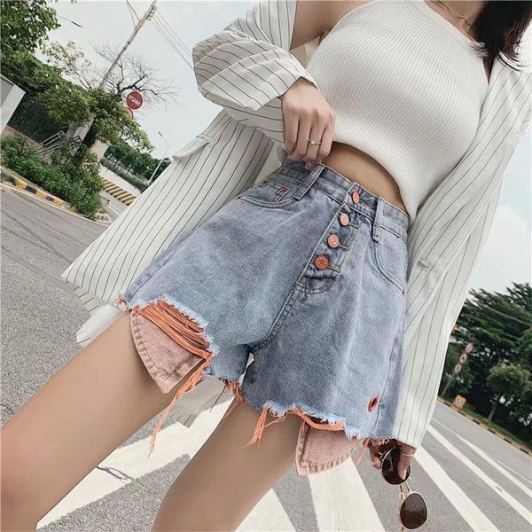 plus size 5xl ripped denim shorts patchworked button women short jeans 2021 summer high waist wide leg women's, White;black
plus size 5xl ripped denim shorts patchworked button women short jeans 2021 summer high waist wide leg women's, White;black