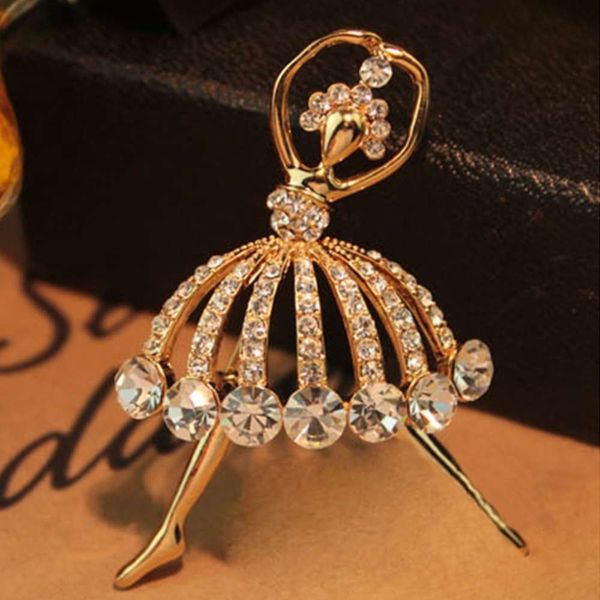 full diamond ballet dancer versatile student clothing autumn and winter new net red temperament brooch, Gray
full diamond ballet dancer versatile student clothing autumn and winter new net red temperament brooch, Gray