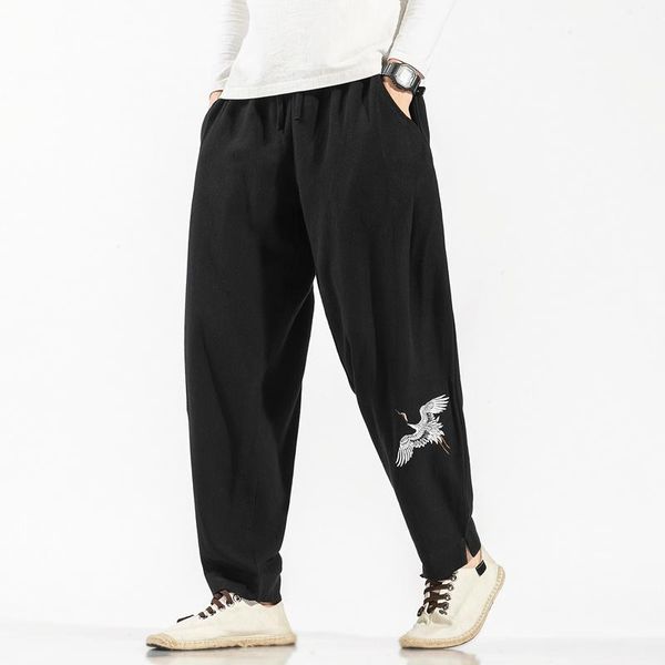 chinese style mens vintage wide leg pants male 2021 oversize loose embroidery trousers men spring elastic harem men's, Black
chinese style mens vintage wide leg pants male 2021 oversize loose embroidery trousers men spring elastic harem men's, Black