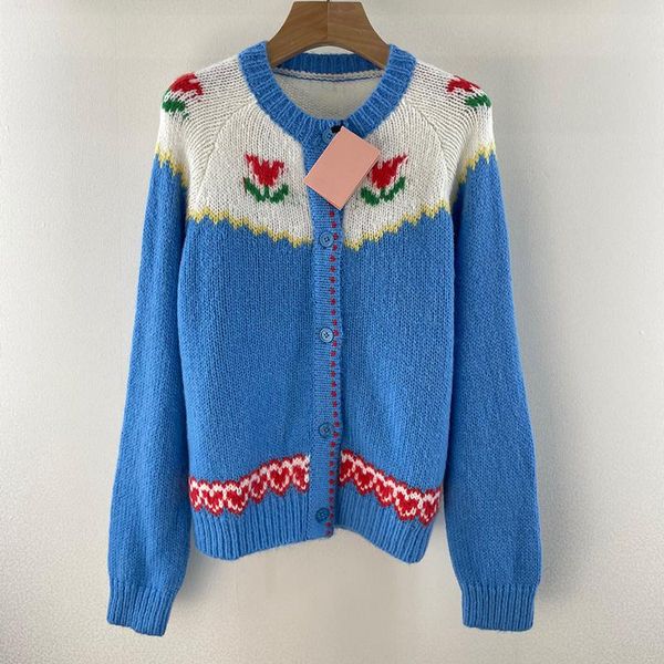 women's knits & tees 2021 autumn sweet retro contrast color fashion cashmere knit cardigan women love flowers pattern soft sweat, White
women's knits & tees 2021 autumn sweet retro contrast color fashion cashmere knit cardigan women love flowers pattern soft sweat, White