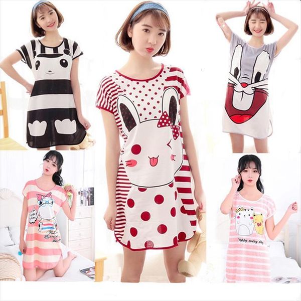 summer nightgown pajiamas short sleeved womens sleepwears cartoon girls round neck cute dress, Black;red
summer nightgown pajiamas short sleeved womens sleepwears cartoon girls round neck cute dress, Black;red