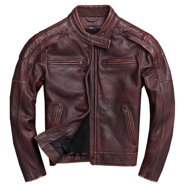 men's leather & faux 2021 vintage red brown american style motorcycle jacket plus size xxxxxl genuine cowhide slim fit autumn biker, Black
men's leather & faux 2021 vintage red brown american style motorcycle jacket plus size xxxxxl genuine cowhide slim fit autumn biker, Black