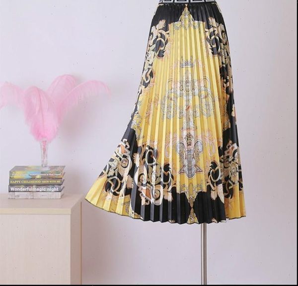 women skirts christmas pleated summer high waisted indie folk printed elastic quality long skirt party holiday rok, Black
women skirts christmas pleated summer high waisted indie folk printed elastic quality long skirt party holiday rok, Black