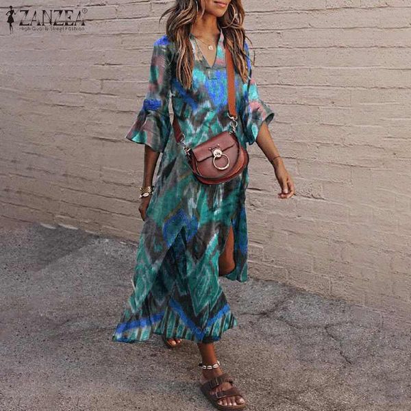 women's print dresse 2021 summer ruffle maxi vestidos casual 3/4 sleeve v-neck sundress female holiday robe oversize dresses, Black;gray
women's print dresse 2021 summer ruffle maxi vestidos casual 3/4 sleeve v-neck sundress female holiday robe oversize dresses, Black;gray