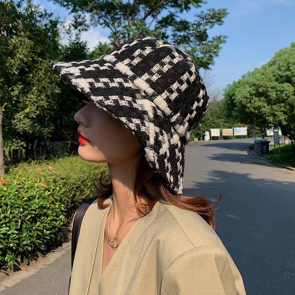 wide brim hats black plaid fisherman hat female autumn and winter da tou wei korean-style versatile japanese fashion brand explicit face sma, Blue;gray
wide brim hats black plaid fisherman hat female autumn and winter da tou wei korean-style versatile japanese fashion brand explicit face sma, Blue;gray