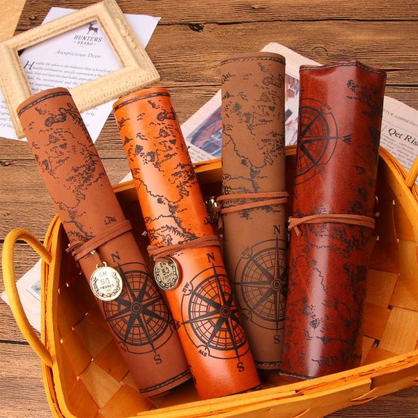 pencil bags vintage roll leather pouch pu cosmetic bag makeup brush organizer pen case wallet purse stationary for school
pencil bags vintage roll leather pouch pu cosmetic bag makeup brush organizer pen case wallet purse stationary for school