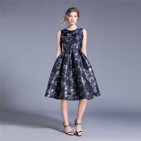 vintage summer with no floral sleeves jacquard waistcoat skinny female dress party line neck at the knee dressed dpf7, Black;gray
vintage summer with no floral sleeves jacquard waistcoat skinny female dress party line neck at the knee dressed dpf7, Black;gray