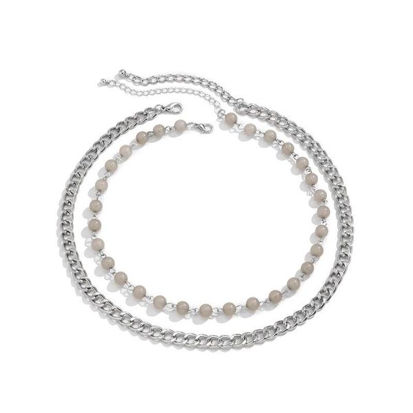 chokers potcet couple double pearl necklace clavicle chain fashion hip hop niche personality party jewelry, Golden;silver
chokers potcet couple double pearl necklace clavicle chain fashion hip hop niche personality party jewelry, Golden;silver
