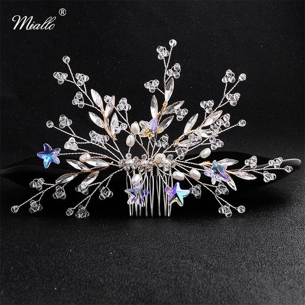 hair clips & barrettes miallo 2021 est star flowers handmade wedding comb austrian crystal bridal jewelry accessories headpieces, Golden;silver
hair clips & barrettes miallo 2021 est star flowers handmade wedding comb austrian crystal bridal jewelry accessories headpieces, Golden;silver