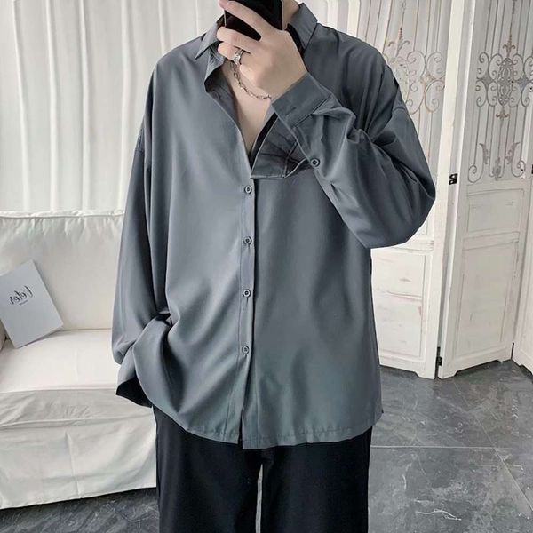 men's casual shirts shirtlong sleeve shirt of chaopai in spring and autumn 4dou, White;black
men's casual shirts shirtlong sleeve shirt of chaopai in spring and autumn 4dou, White;black