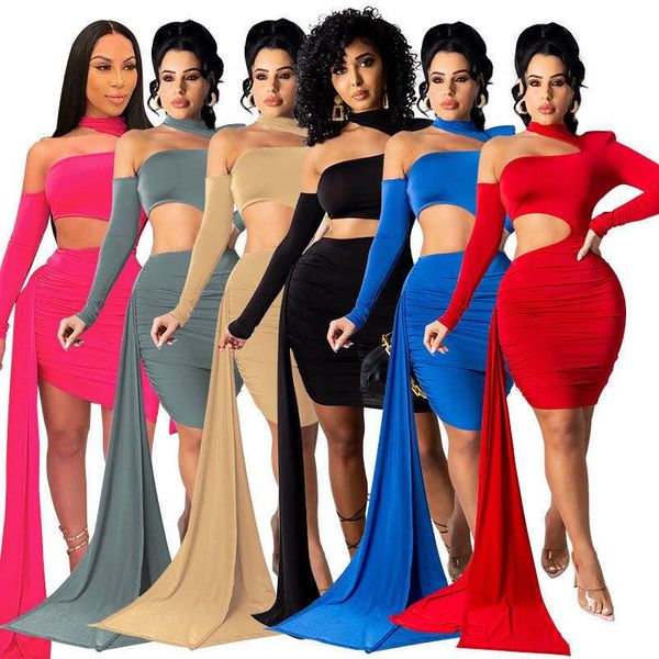 casual dresses 2021 products for autumn women's slim long-sleeved pleated open back hollow clothing short skirts we458, Black;gray
casual dresses 2021 products for autumn women's slim long-sleeved pleated open back hollow clothing short skirts we458, Black;gray
