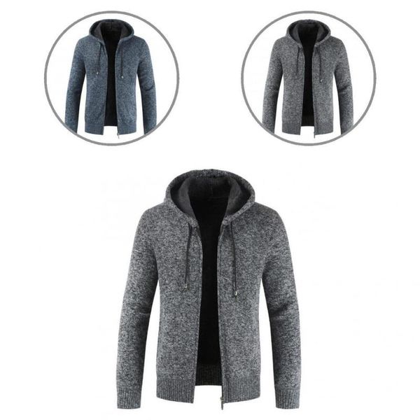 men's sweaters solid color skin-friendly hooded warm male cardigan sweater knitwear, White;black
men's sweaters solid color skin-friendly hooded warm male cardigan sweater knitwear, White;black