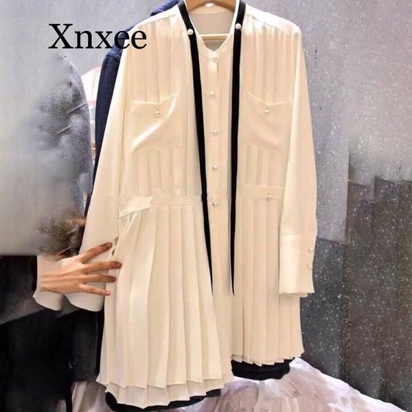 casual dresses spring sweet pearl button long-sleeved stand pleated stitching pocket fashion women summer dress white elegent b, Black;gray
casual dresses spring sweet pearl button long-sleeved stand pleated stitching pocket fashion women summer dress white elegent b, Black;gray
