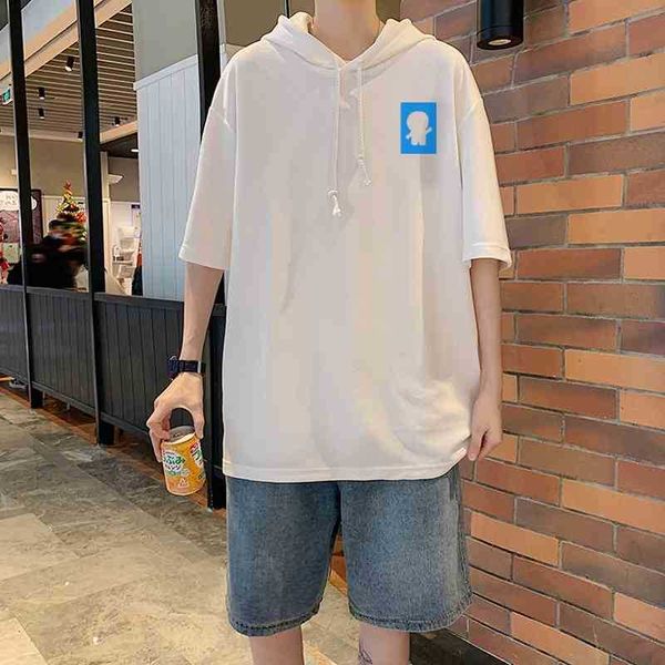doraemon printed half hoodie men's large soft milk sweater summer new hooded short sleeve t-shirt, Black
doraemon printed half hoodie men's large soft milk sweater summer new hooded short sleeve t-shirt, Black