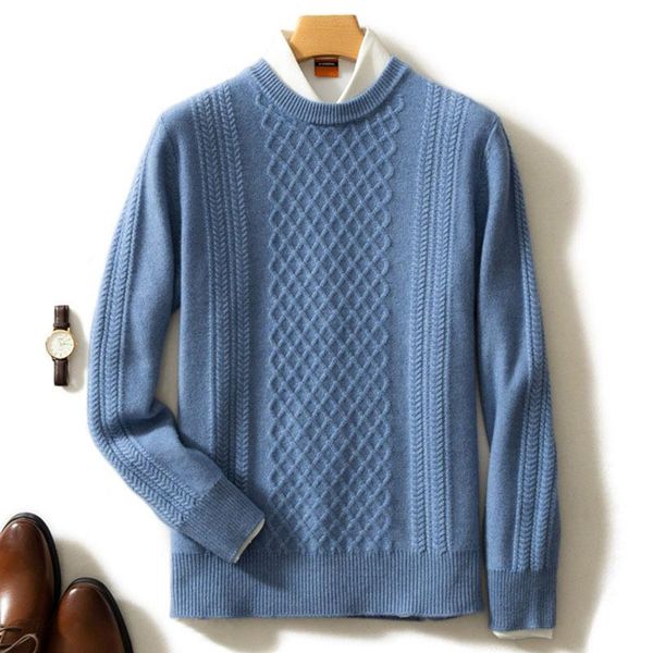 autumn and winter thickened men's sweater pure color cashmere large size wool knitted bottomed youth leisure sweaters, White;black
autumn and winter thickened men's sweater pure color cashmere large size wool knitted bottomed youth leisure sweaters, White;black
