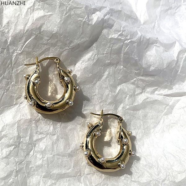 stud huanzhi simple design vintage gold metal geometric round circle inlaid pearl small earrings for women girl weeding party, Golden;silver
stud huanzhi simple design vintage gold metal geometric round circle inlaid pearl small earrings for women girl weeding party, Golden;silver