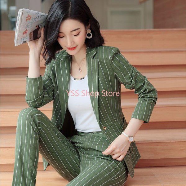 women's two piece pants work fashion pant suits 2 set for women striped blazer jacket & trouser office business suit lady feminino, White
women's two piece pants work fashion pant suits 2 set for women striped blazer jacket & trouser office business suit lady feminino, White