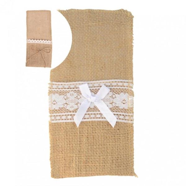 dinnerware sets dustproof lightweight jute burlap lace fork storage pouch for table
dinnerware sets dustproof lightweight jute burlap lace fork storage pouch for table