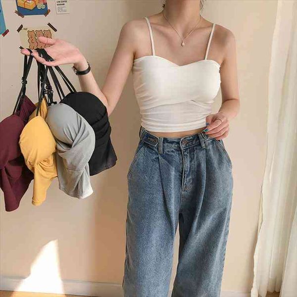 women corset camisole womens short summer with chest pad tank crop for women, White
women corset camisole womens short summer with chest pad tank crop for women, White
