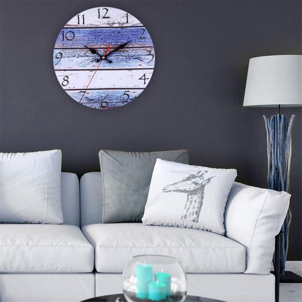 european retro pastoral style wall clock beach wall-mounted bedroom office cafe living room decoration clocks