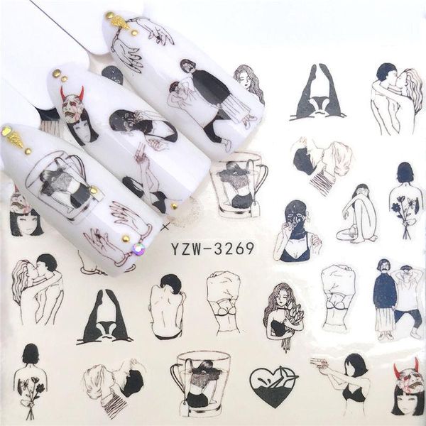stickers & decals 1pc water nail decal marine life flamingo leaf transfer art decorations slider manicure watermark foil tips, Black
stickers & decals 1pc water nail decal marine life flamingo leaf transfer art decorations slider manicure watermark foil tips, Black
