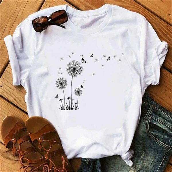 wildflower dandelion butterfly printed womens t shirt o neck short sleeve white casual summer female girl tee top
wildflower dandelion butterfly printed womens t shirt o neck short sleeve white casual summer female girl tee top