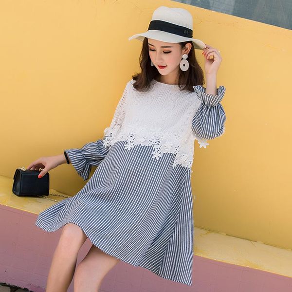 maternity dresses 1787# clothes spring autumn cotton long sleeve loose lace patchwork dress for pregnant women mom, White
maternity dresses 1787# clothes spring autumn cotton long sleeve loose lace patchwork dress for pregnant women mom, White