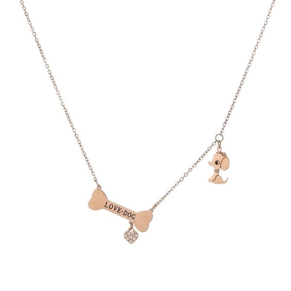 pendant necklaces lureme stainless steel cute dog bone necklace for women and girls, Silver
pendant necklaces lureme stainless steel cute dog bone necklace for women and girls, Silver