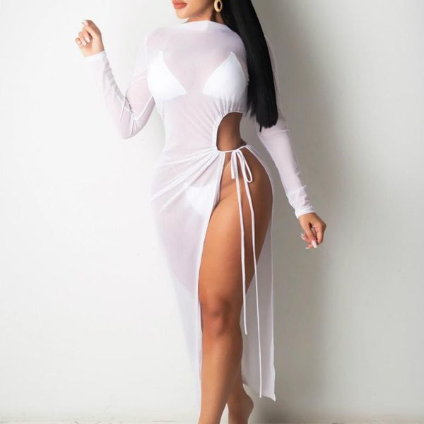 women's swimwear 2021 summer hollow slim-fit mesh bikini dress beach cover up ladies no trace swimsuit beachwear female, White;black
women's swimwear 2021 summer hollow slim-fit mesh bikini dress beach cover up ladies no trace swimsuit beachwear female, White;black