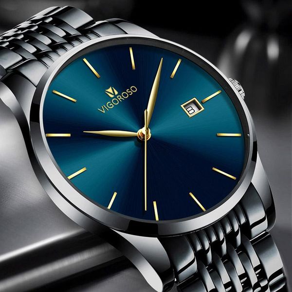 wristwatches vigoroso brand fashion mens watches 3atm waterproof stainless steel watch quartz men date calendar business wristwatch, Slivery;brown
wristwatches vigoroso brand fashion mens watches 3atm waterproof stainless steel watch quartz men date calendar business wristwatch, Slivery;brown