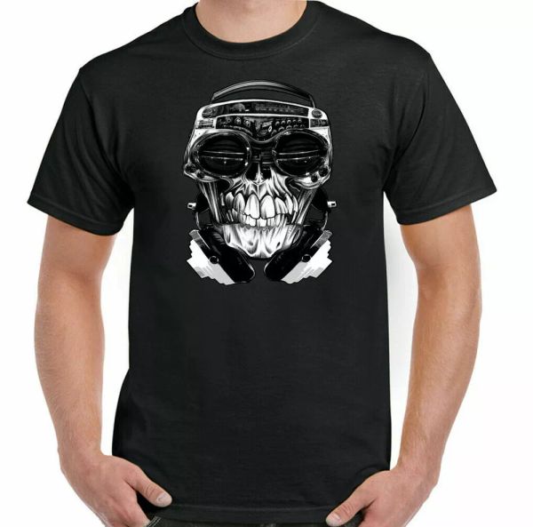skull t-shirt mens funny boogie box hi-fi ghetto blaster music gothic biker top, White;black
skull t-shirt mens funny boogie box hi-fi ghetto blaster music gothic biker top, White;black
