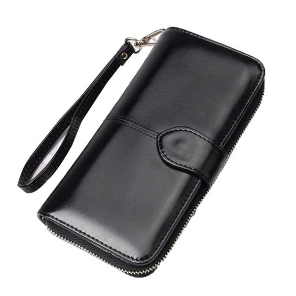 wallets women wallet female purse leather long trifold coin card holder money clutch wristlet multifunction zipper, Red;black
wallets women wallet female purse leather long trifold coin card holder money clutch wristlet multifunction zipper, Red;black
