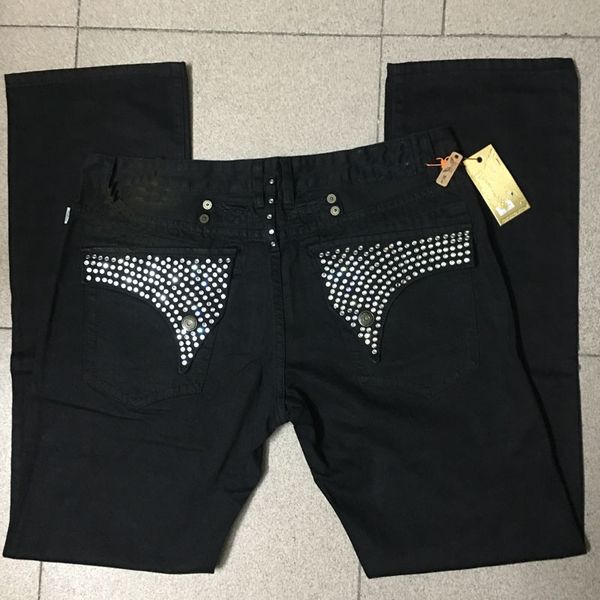 mens robin jeans black with silver crystal studs denim pants designer trousers wing clips zipper embroidery straight fit size 30-42, Blue
mens robin jeans black with silver crystal studs denim pants designer trousers wing clips zipper embroidery straight fit size 30-42, Blue