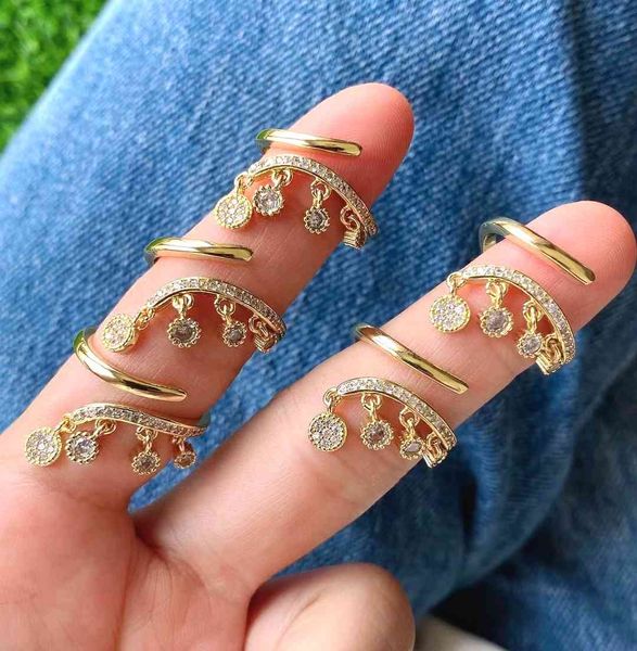 5pcs trendy gold plated hanging cubic zirconia crystal open cuff rings jewelry for lady, Slivery;golden
5pcs trendy gold plated hanging cubic zirconia crystal open cuff rings jewelry for lady, Slivery;golden