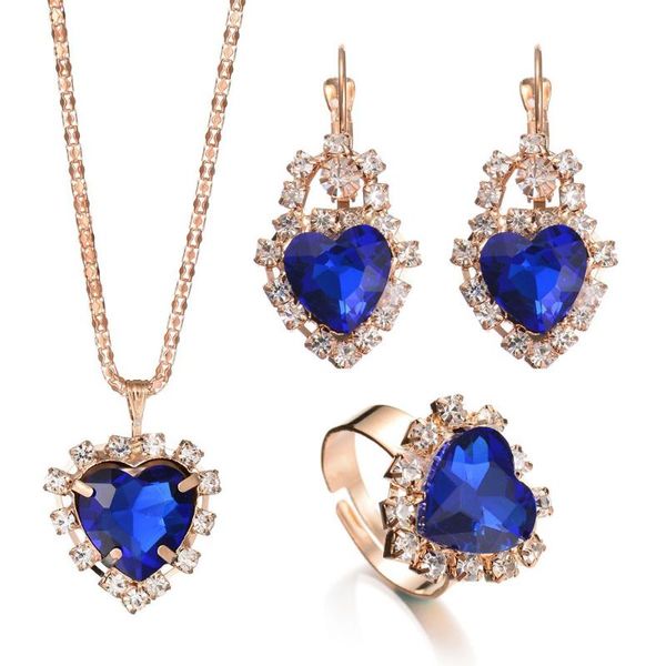 earrings & necklace 6 colors fashion charm women jewelry pendants necklace+earrings+ring sets trendy heart shape crystal bridal, Silver
earrings & necklace 6 colors fashion charm women jewelry pendants necklace+earrings+ring sets trendy heart shape crystal bridal, Silver