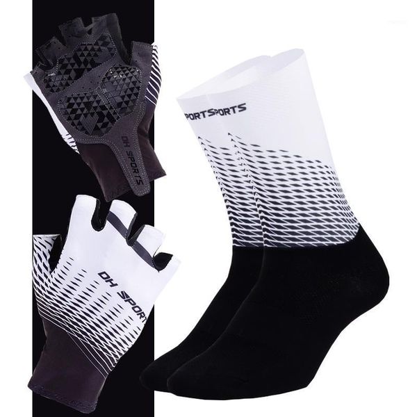 pair half finger cycling gloves with 1pair socks men women anit slip sports bike racing bicycle set1, Black
pair half finger cycling gloves with 1pair socks men women anit slip sports bike racing bicycle set1, Black