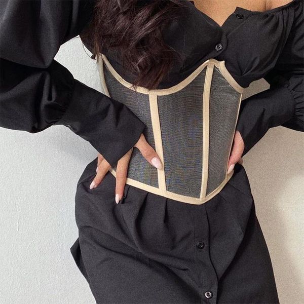 belts casual black corset women's summer fishbone lace up bustiers curve shaper patchwork for streetwear, Black;brown
belts casual black corset women's summer fishbone lace up bustiers curve shaper patchwork for streetwear, Black;brown