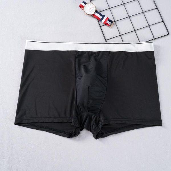 men underwear boxers breathable man solid underpants fashion silver edge shorts male comfortable seamless ice silk boxer, Black;white
men underwear boxers breathable man solid underpants fashion silver edge shorts male comfortable seamless ice silk boxer, Black;white