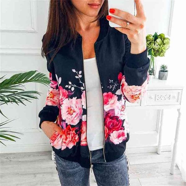 jacket women floral print basic women's windbreaker zipper up jackets casual coat women's clothing plus size short 210922, Black;brown
jacket women floral print basic women's windbreaker zipper up jackets casual coat women's clothing plus size short 210922, Black;brown