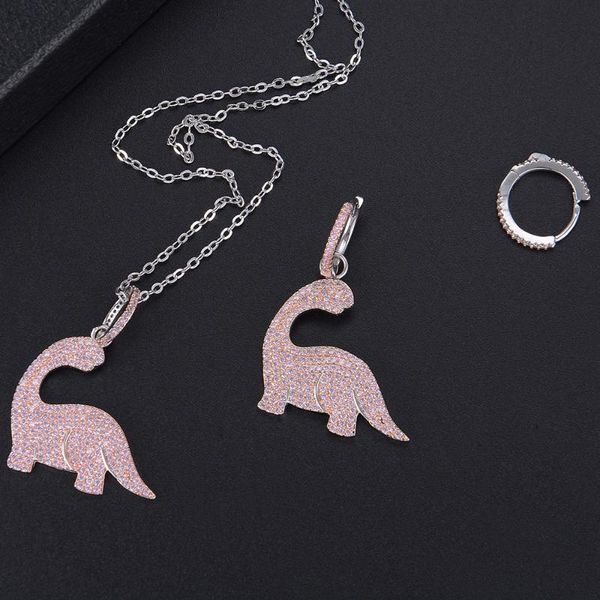 earrings & necklace pink lovely animal asymetry sets for women wedding engagement jewlery, Silver
earrings & necklace pink lovely animal asymetry sets for women wedding engagement jewlery, Silver
