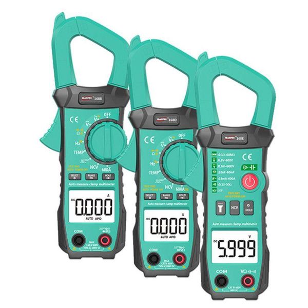 multimeters handheld pocket true rms digital clamp meter 168c/d/e automatic tester
multimeters handheld pocket true rms digital clamp meter 168c/d/e automatic tester
