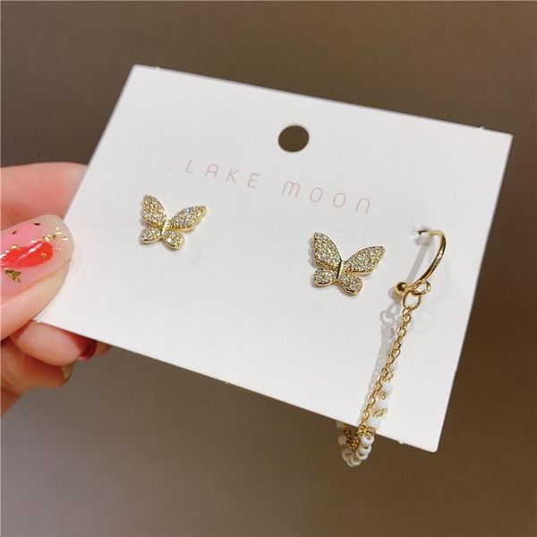 dangle & chandelier korean style earrings simple chain female temperament butterfly high-end ear clips elegant trend fashion stud, Silver
dangle & chandelier korean style earrings simple chain female temperament butterfly high-end ear clips elegant trend fashion stud, Silver